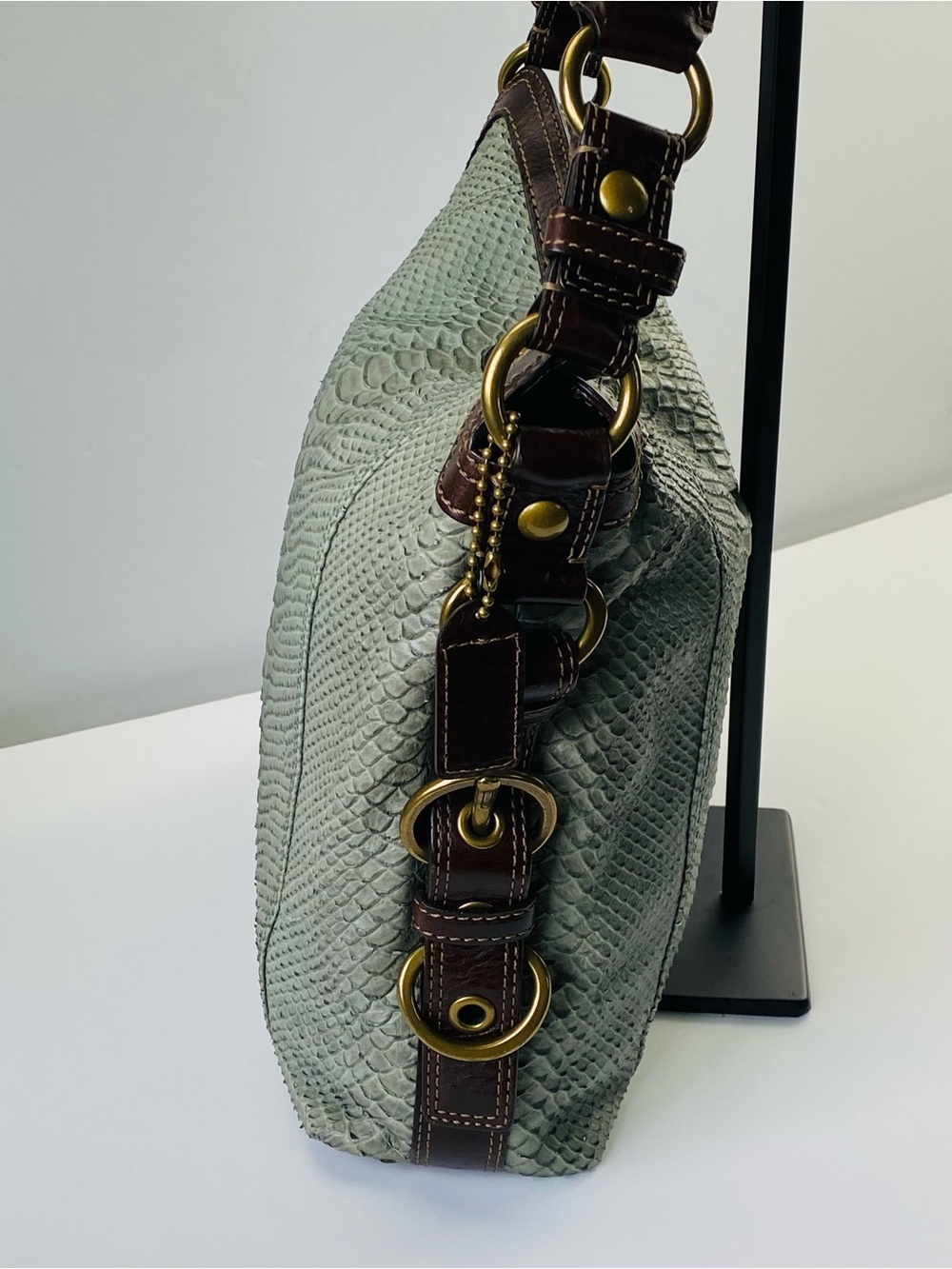 Coach Python Embossed Chelsea Y2K Shoulder Bag - Picture 8 of 14